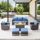 preview thumbnail 105 of 104, Gymojoy Outdoor Fire Pit Conversation Set, Patio Furniture with Cushions