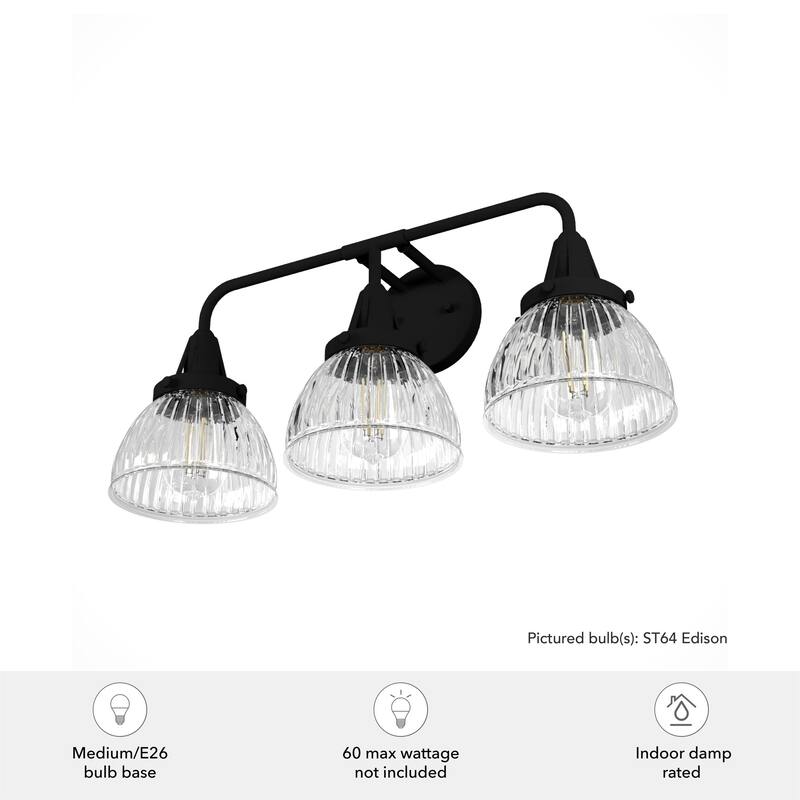 Hunter Cypress Grove 3-Light Vanity Wall Light