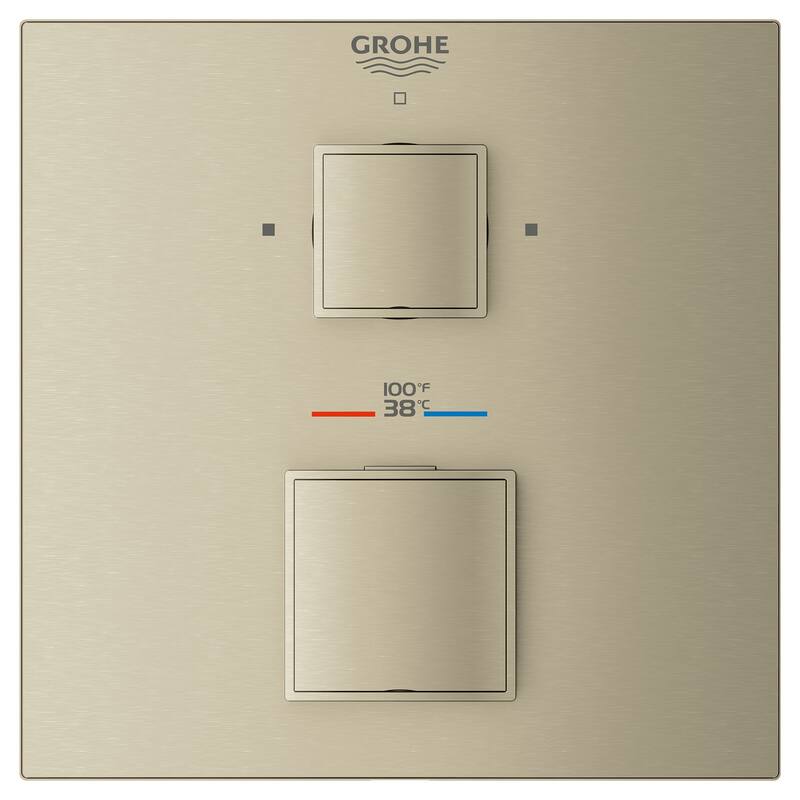 Grohe Grohtherm Dual Function Thermostatic Valve Trim Only with Double