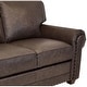 preview thumbnail 8 of 11, Made in USA Raval Top Grain Leather Sofa Bed