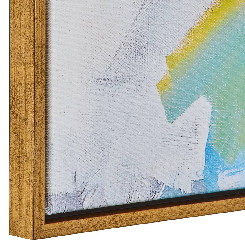 'Dream of Isles' Solid Wood Framed Abstract Art by Van Fossan