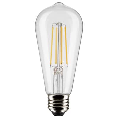 8 Watt ST19 LED - Clear - Medium base - 90 CRI - 4000K - 120 Volt