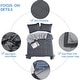 preview thumbnail 14 of 36, 3pc Down Comforter Set Queen Size with Two Shams