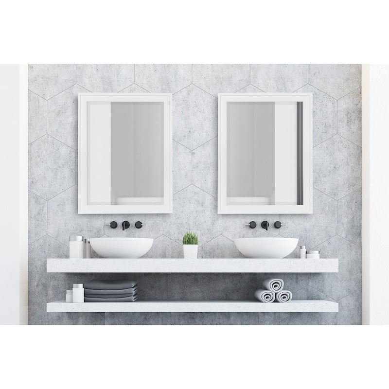 Bosc Framed Decorative Rectangle Wall Mirror