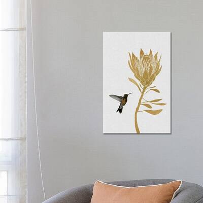 iCanvas "Hummingbird & Flower II" by Orara Studio Canvas Print