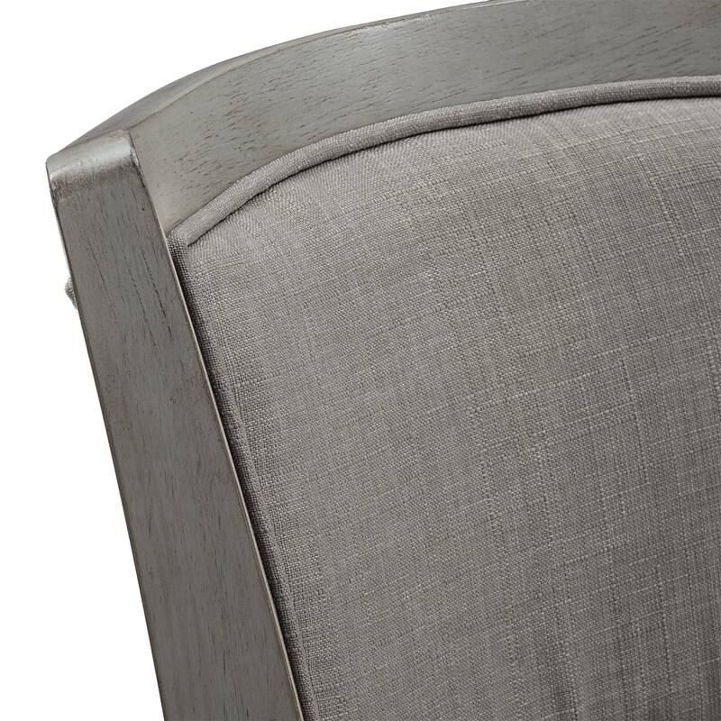 Menas Upholstered Back Swivel Stool by iNSPIRE Q Classic