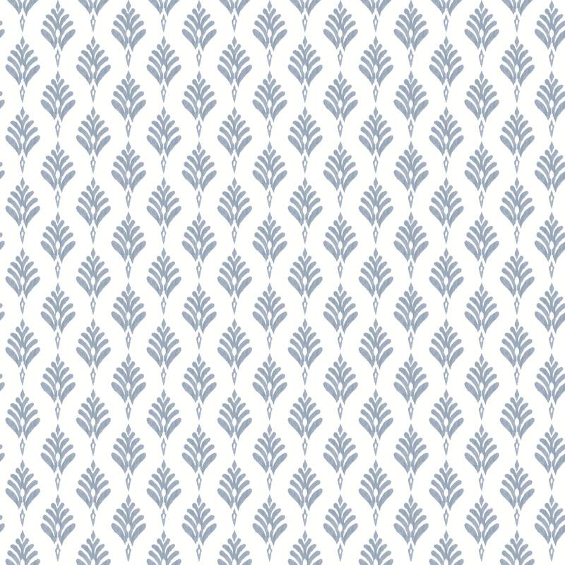Inspired by Color French Scallop Blue Wallpaper