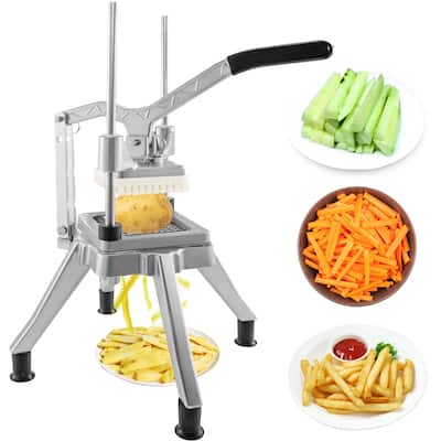 VEVOR Commercial Chopper Vegetable Dicer 1/4-Inch French Fry Cutter Fruit Dicer - 18.9"x8.7"x8.7"