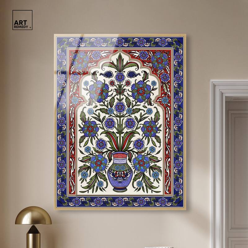 Royal Vase Bloom Acrylic by Art Remedy, Ready to Hang