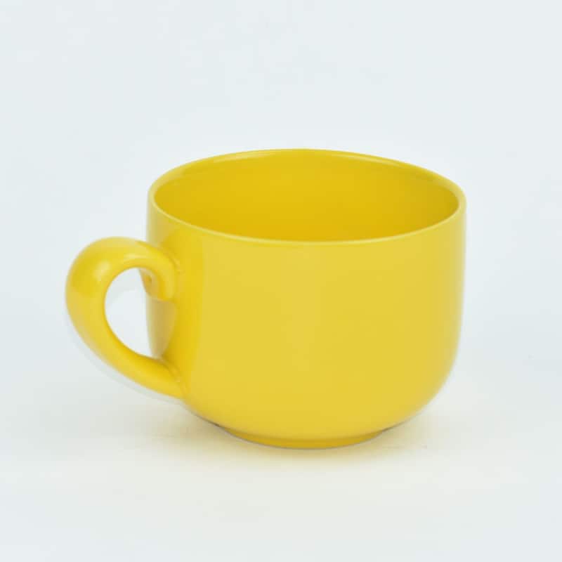 Omniware Teaz Cafe 24 oz Jumbo Mug - 4.75" D x 3.75" H - Yellow
