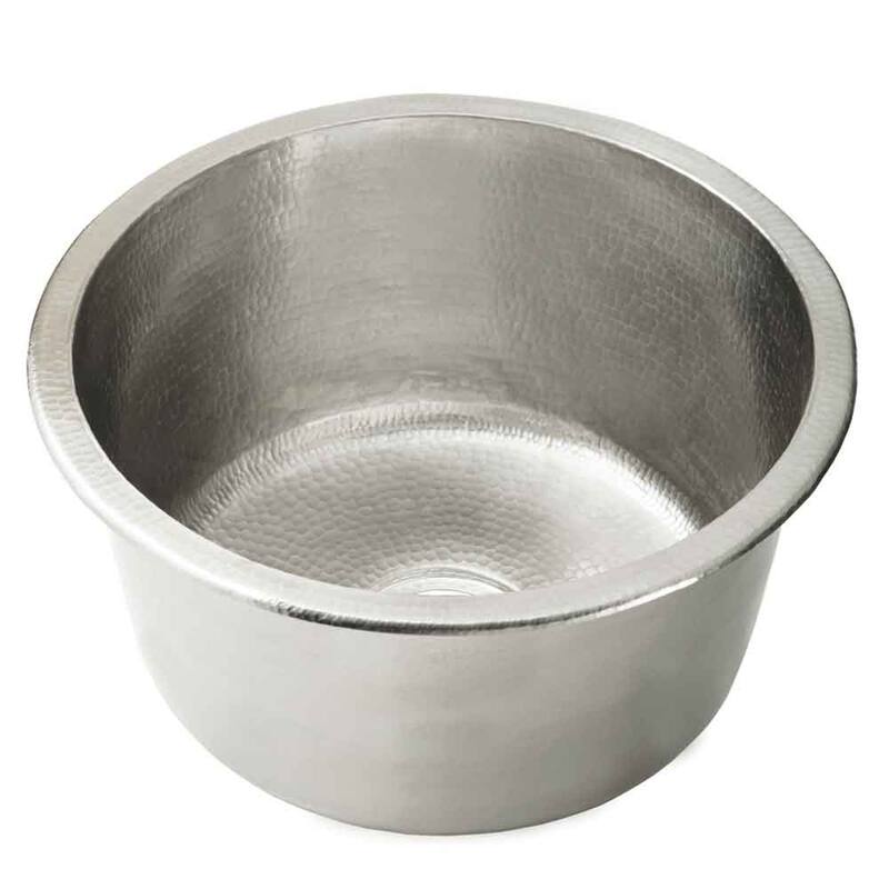 Native Trails Redondo Chico 15" Single Basin Undermount Bar Sink - Brushed Nickel
