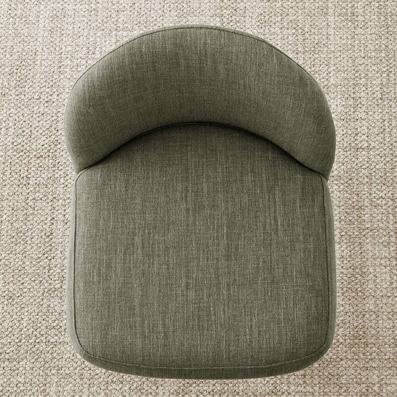 25.5" Seat Height Upholstered Counter Stool With Solid Wood Legs (Set of 4)