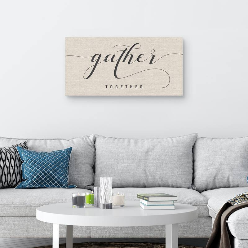 Gather Together Crop Canvas Art Print