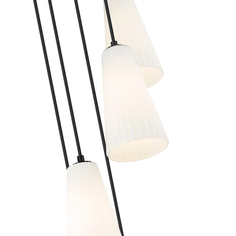 Farrell 5 Light Chandelier in Matte Black
