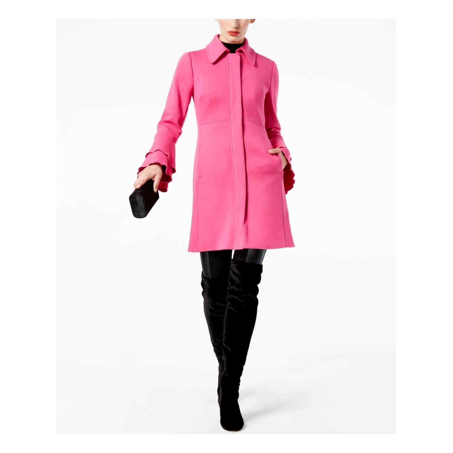 pink pea coat womens