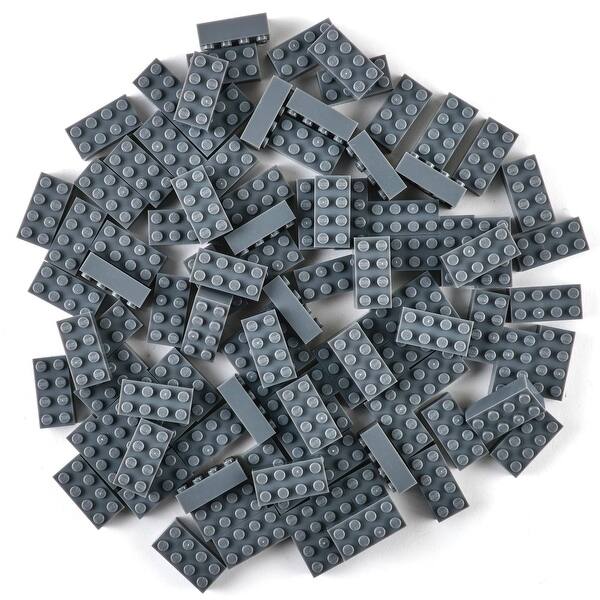 slide 2 of 6, Strictly Briks Classic Bricks Kit, Gray, 96 Pieces, Compatible with Major Brick Brands Multi