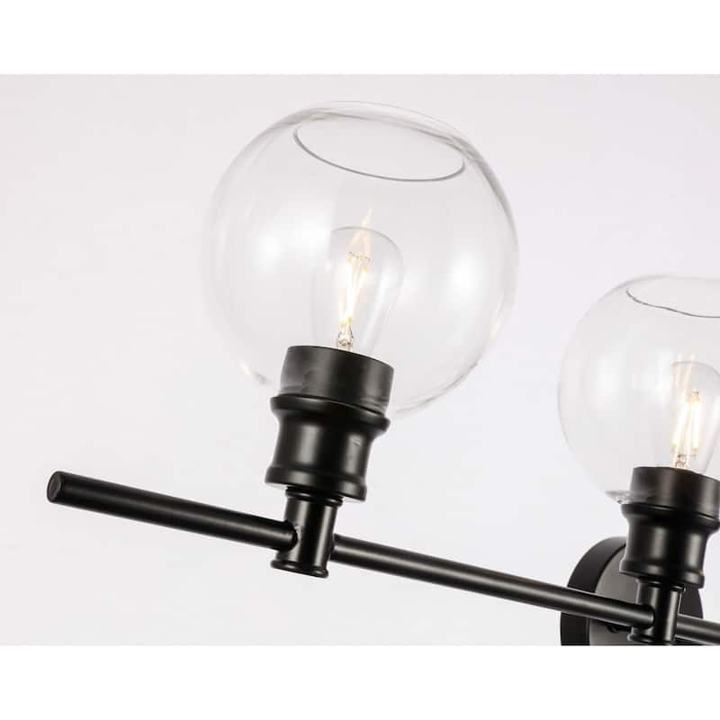 Camille Clear Glass 4-light Wall Sconce