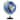 Gymax 12'' Illuminated World Globe w/Raised Relief LED Lights & Time