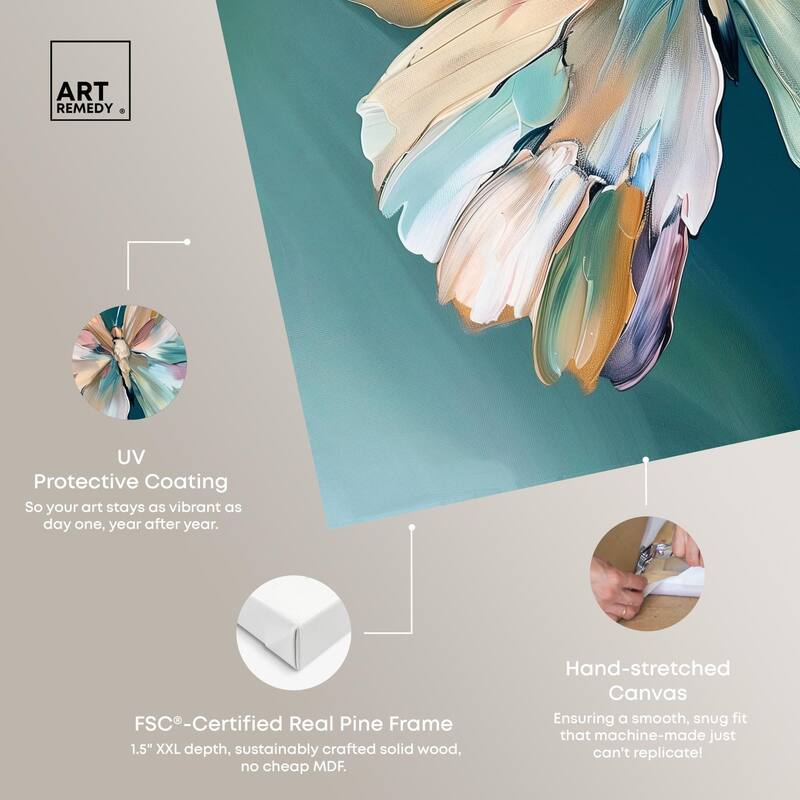 Wings of Duality Canvas by Art Remedy, Gallery Wrapped