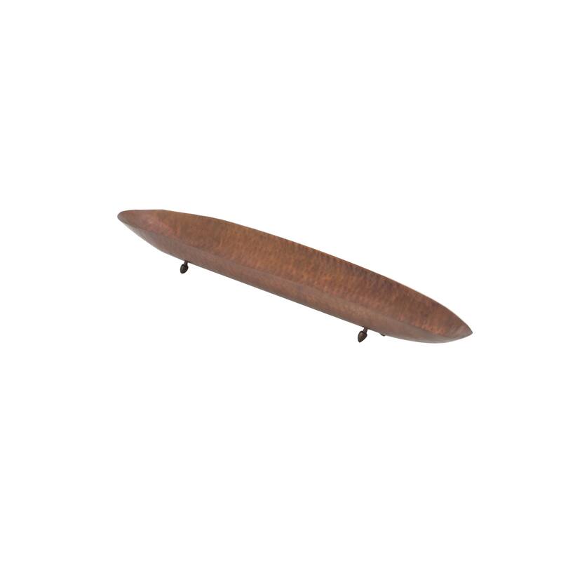 Metal Tray - Set of 2 Brown - Roche River Decor - 7"W x 36"L x 4"H