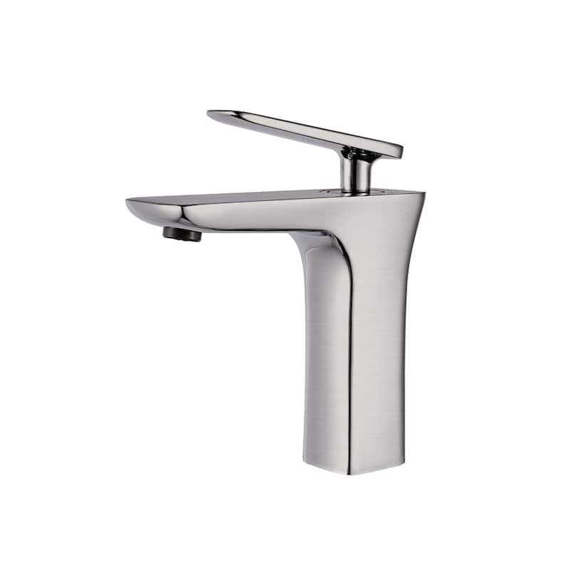 Single Handle Lavatory Faucet in Brushed Nickel Finish