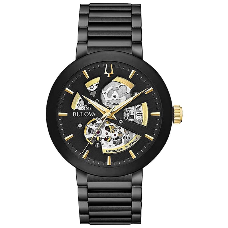 Bulova Men's Classic Black Dial Watch - 98A203 - 6 (36)