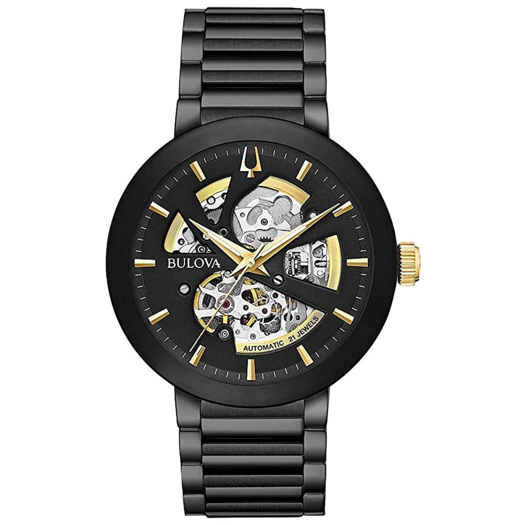 Bulova Men's Classic Black Dial Watch - 98A203 - 6 (36)