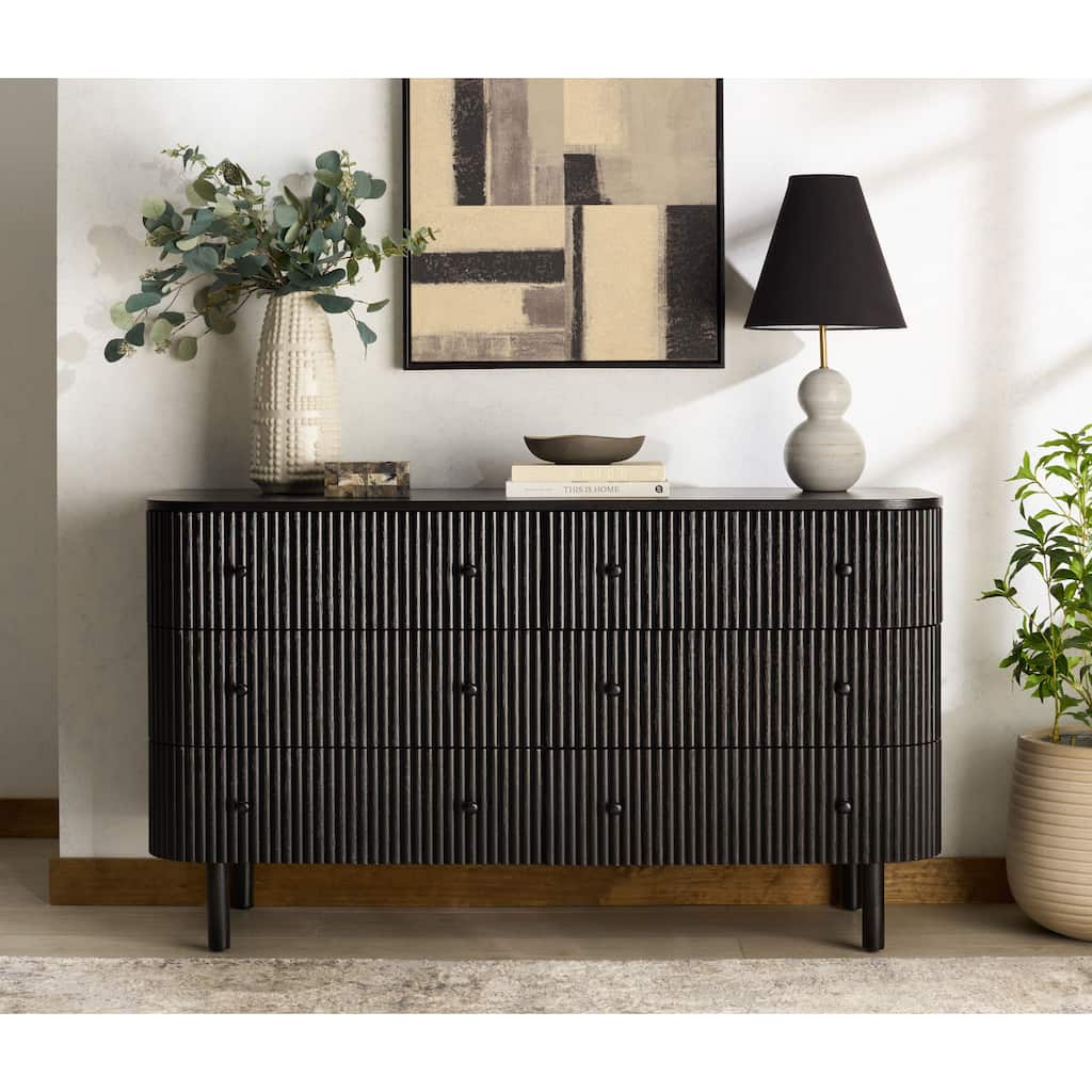 SAFAVIEH Couture Shelbie 6-Drawer Reeded Dresser