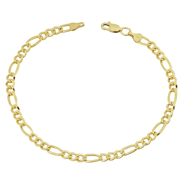 Fremada 14k Yellow Gold-filled Figaro Link Bracelet (8.5 inch). Opens flyout.