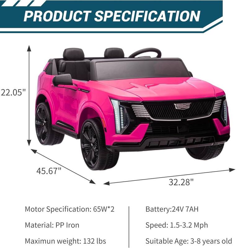 24V 2 Seater Ride On Truck Car with Parent Remote Control for Kids Best Gifts