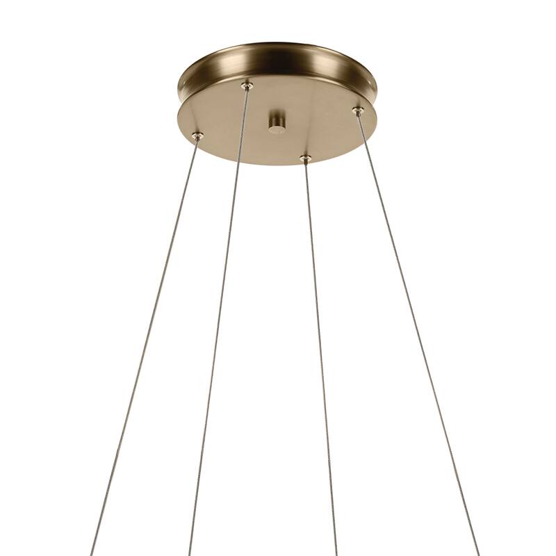 Larousse 39.5 Inch LED Chandelier in Champagne Bronze