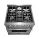 preview thumbnail 8 of 11, Cosmo Commercial-Style 30 in. 3.5 cu. ft. Gas Range with 4 Italian Burners, Convection Oven in Stainless Steel