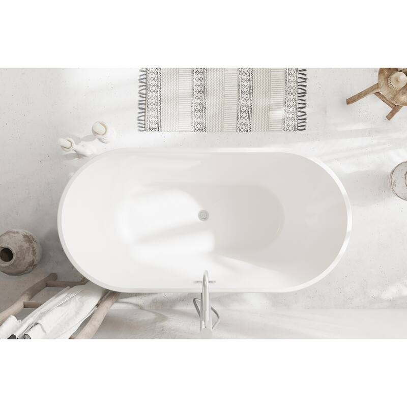 Melisande Bathtub in Glossy White