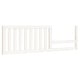 preview thumbnail 24 of 26, Evolur Convertible Crib Toddler Guard Rail Aged White