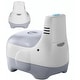 preview thumbnail 2 of 8, Portable Potty Training Seat with Realistic Flush Perfect for Kids - 10.82”L x 12.87”W x 12.2”H Grey