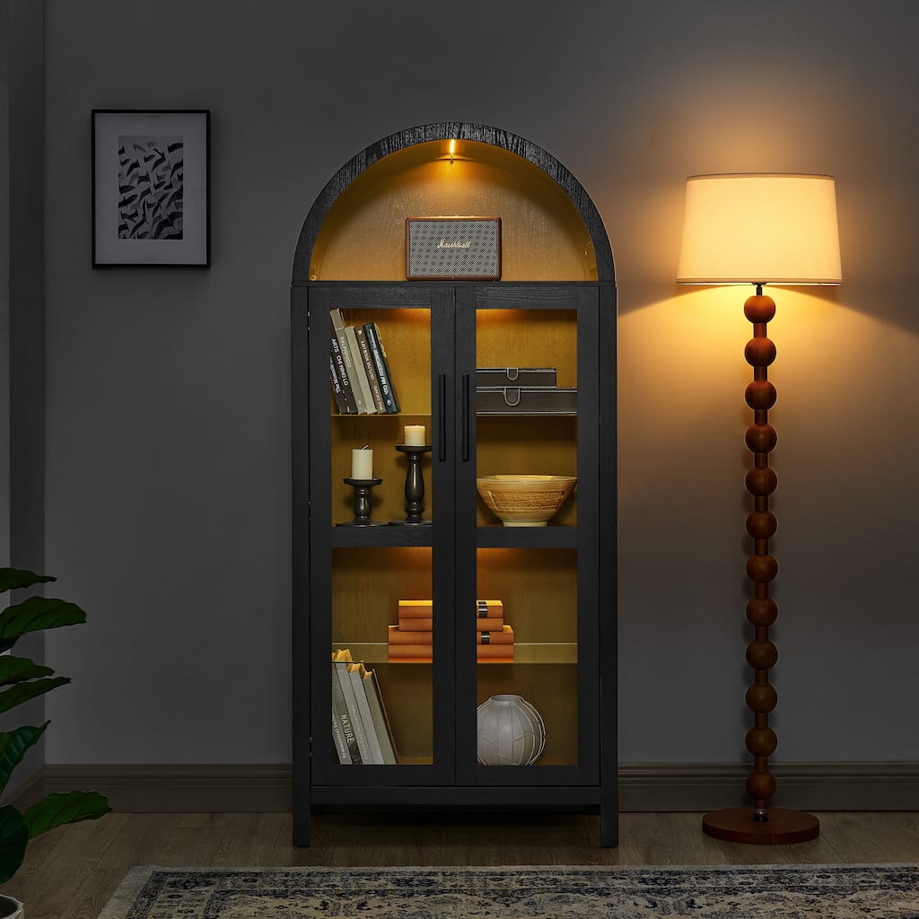 Rossetta Modern Retro-Style High Arched Multi-Functional Cabinet