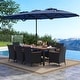 preview thumbnail 27 of 112, Costway 11 PCS Patio Wicker Dining Set with Double-Sided Outdoor - See Details