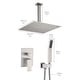 preview thumbnail 10 of 54, YASINU 2 Function Ceiling Mounted Square Rainfall Shower Head Bathroom Shower System Sets 16 - Brushed Nickel-16