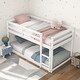 preview thumbnail 18 of 29, Modern Twin Size Bunk Bed with Ladder and Safety Guardrails