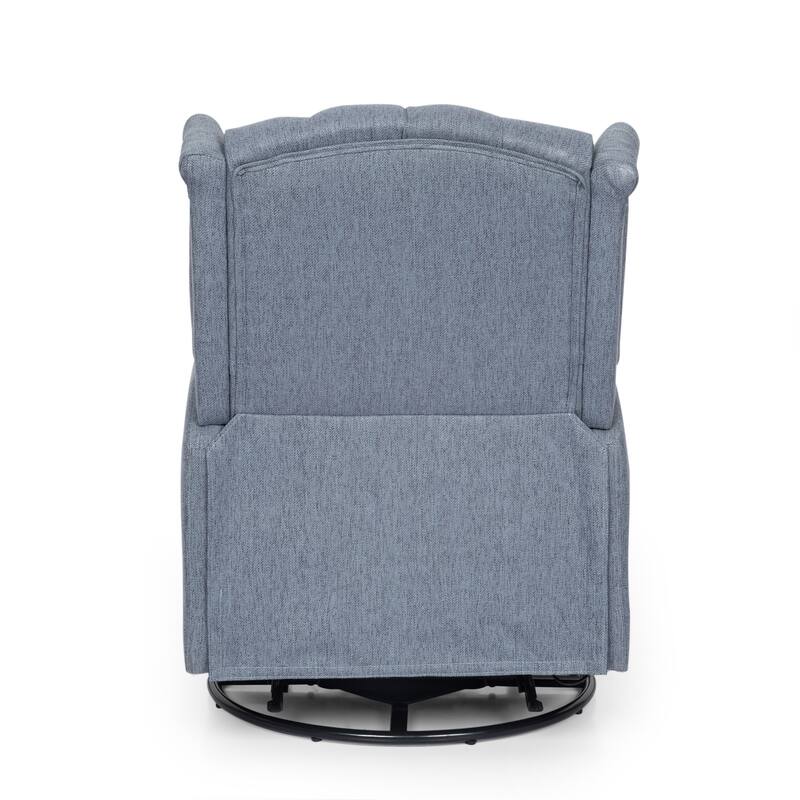 360° Rotation Lounge Chair with Classic Style for Living Room or Bedroom, Lever-Control Recliner for Reading & Relaxation