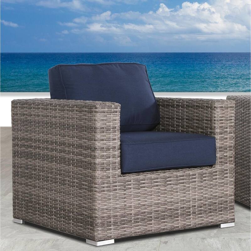 Wicker/Rattan 6 - Person Seating Group with Cushions