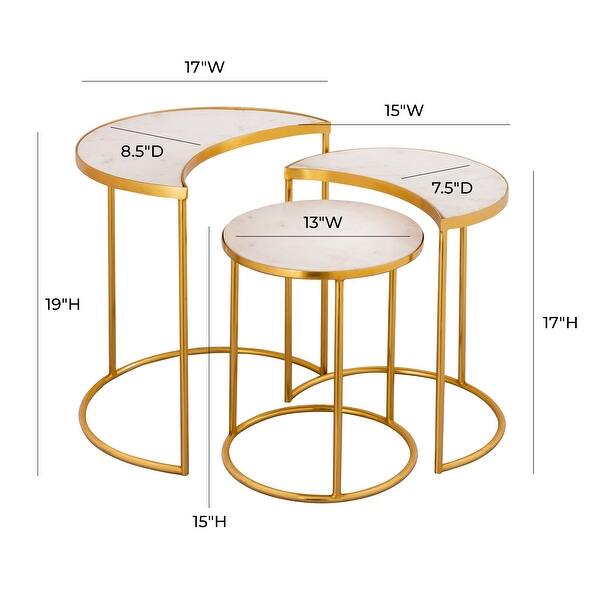 Shop Crescent Nesting Tables By Inspire Me Home Decor Overstock