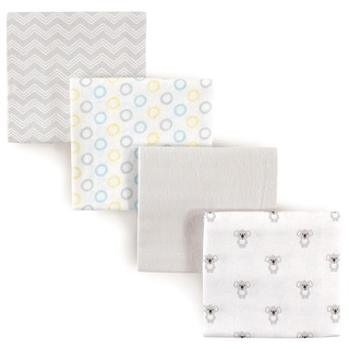 Luvable Friends Baby Cotton Flannel Receiving Blankets Set, Koala 4-Pack, One Size - Koala 4-Pack - One Size