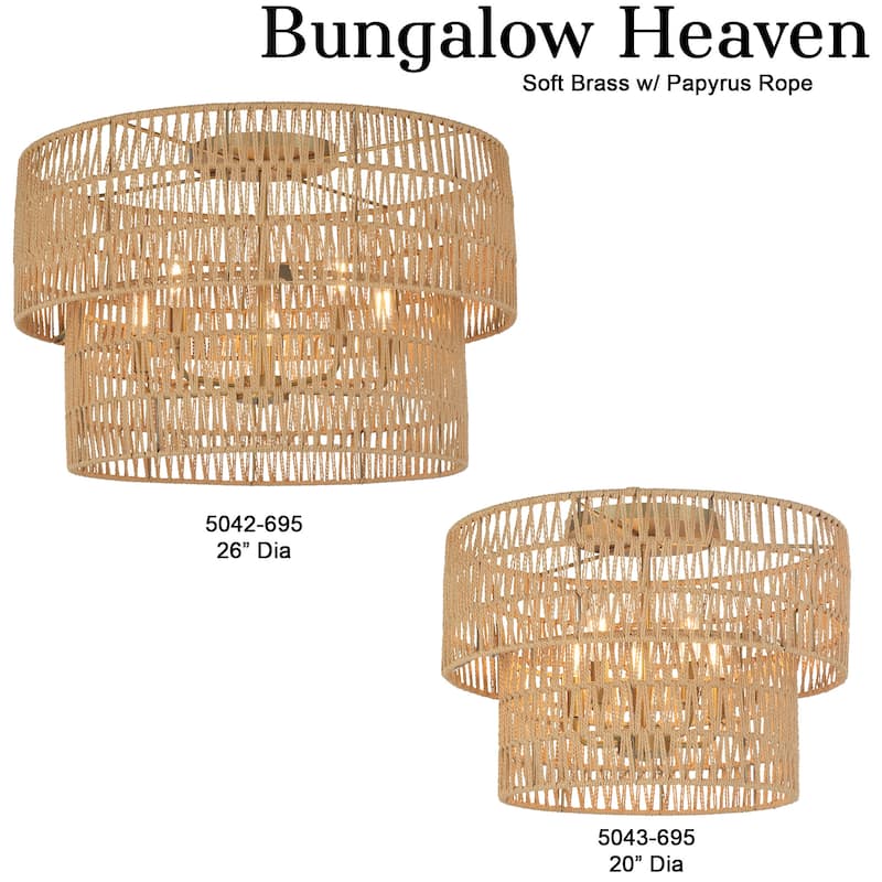Minka Lavery 5043 Bungalow Heaven 5 Light 20" Wide Flush Mount with