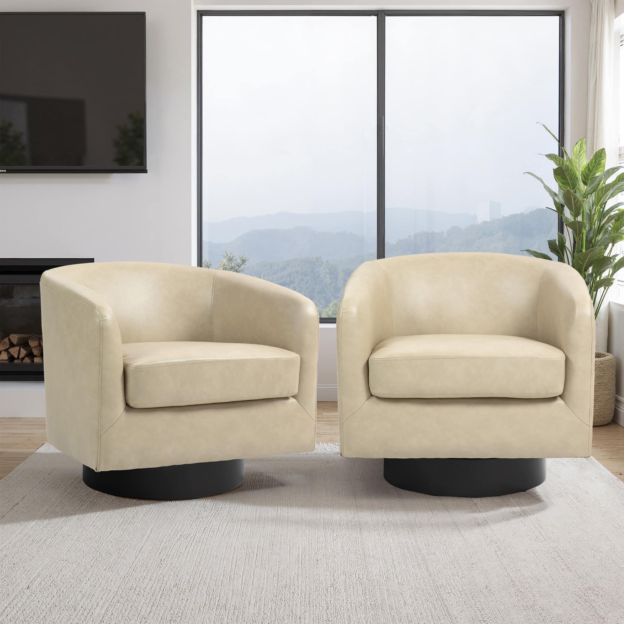 Option P-Cream-Set of 2