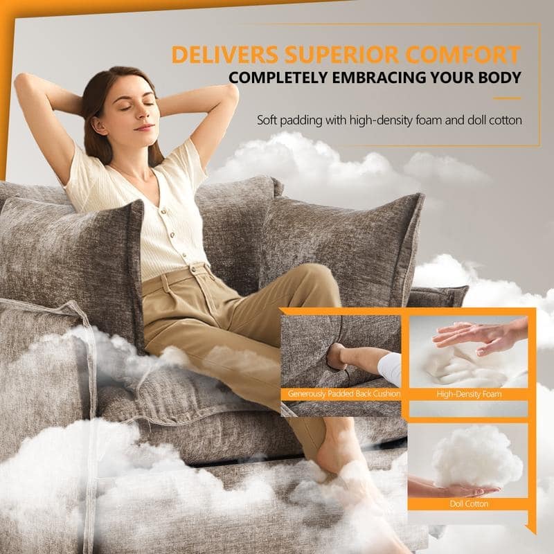 Chenille Upholstered Skirted Arm Chair Accent Chair With Thin Arms For Living Room