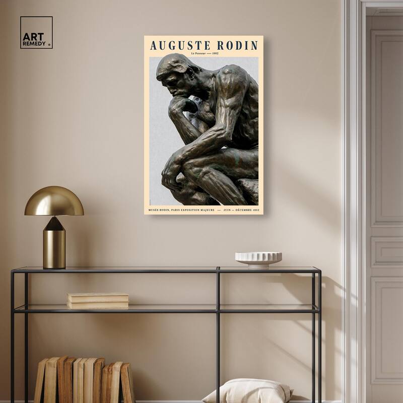 The Thinker Canvas by Art Remedy, Gallery Wrapped