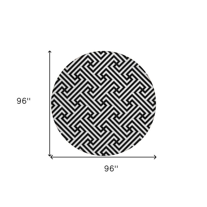 HomeRoots Geometric Transitional Rectangle Outdoor Rug