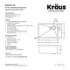 preview thumbnail 82 of 159, KRAUS Standart PRO Undermount Single Bowl Stainless Steel Kitchen Sink