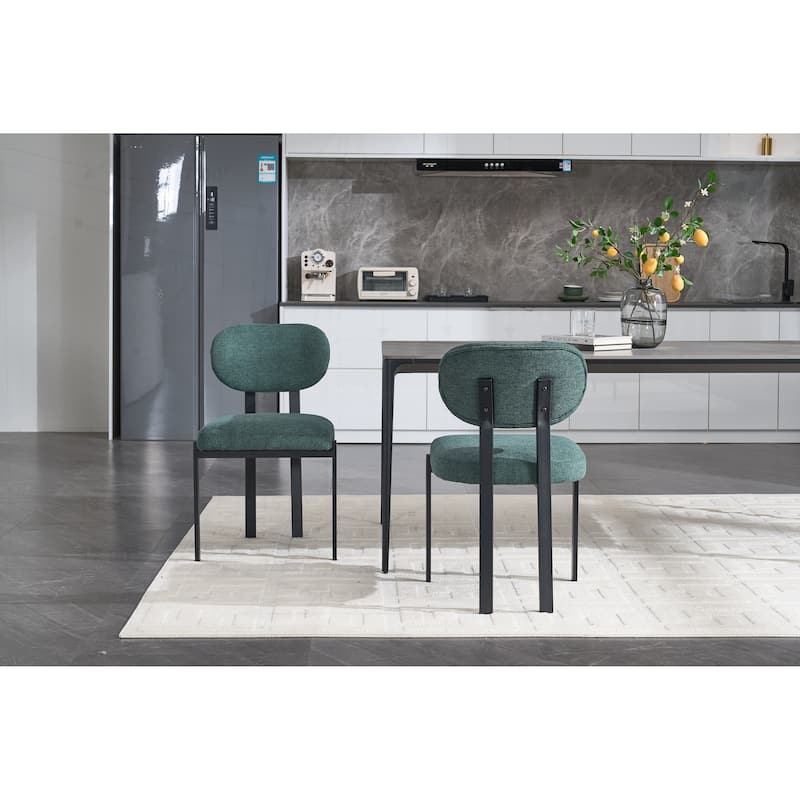 Sophisticated Set of 2 Mid-Century Dining Chairs with Stylish Design